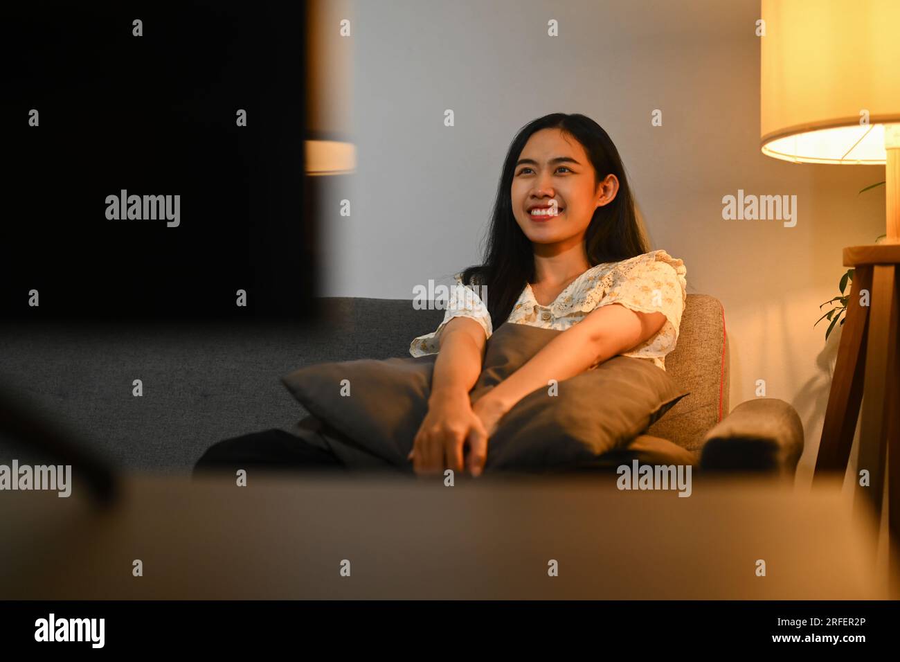 Asian woman alone in movie hi-res stock photography and images - Alamy