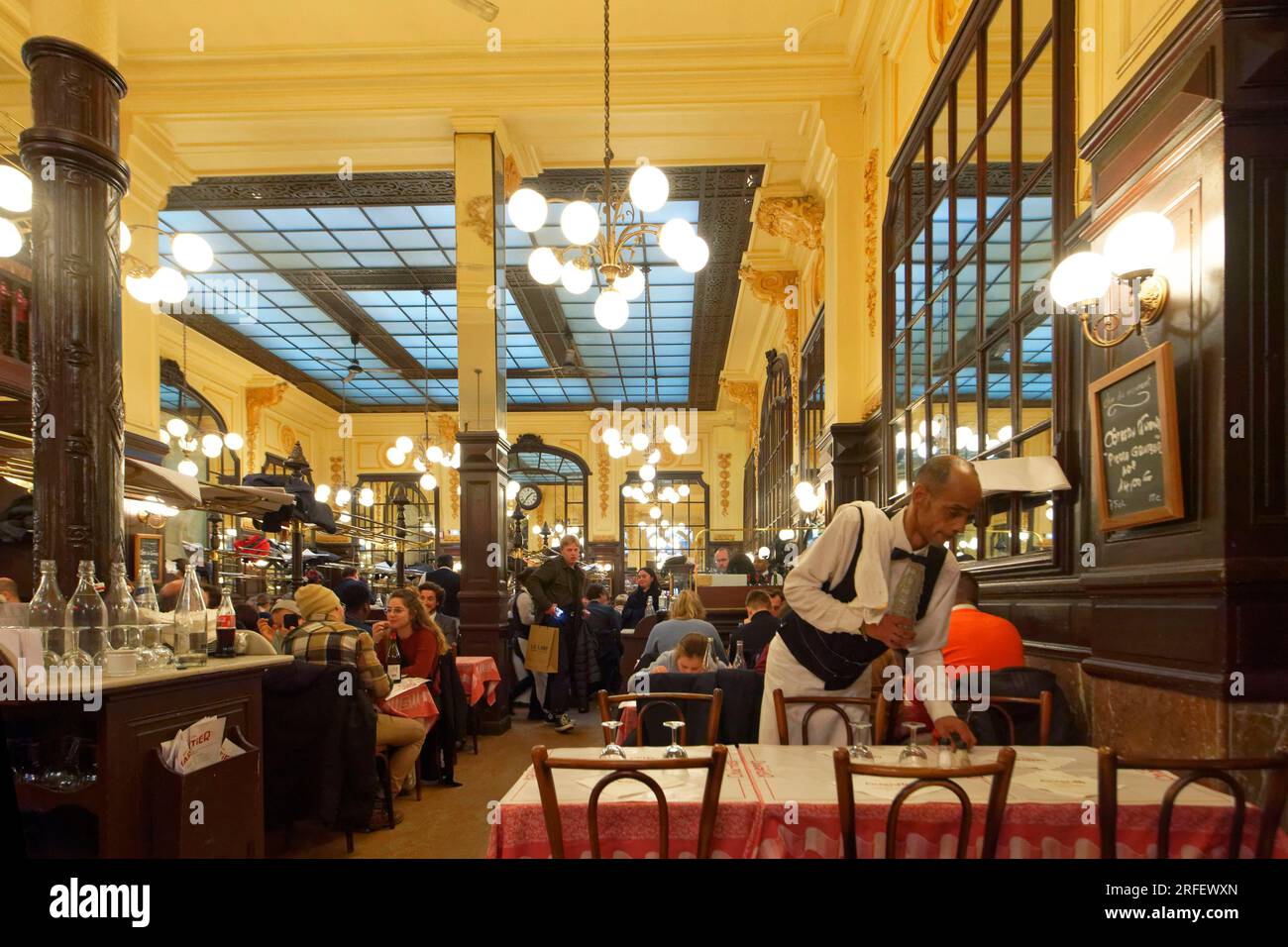 France, Paris, the Grands Boulevards, the Bouillon Chartier, 7 Rue du Faubourg Montmartre Stock