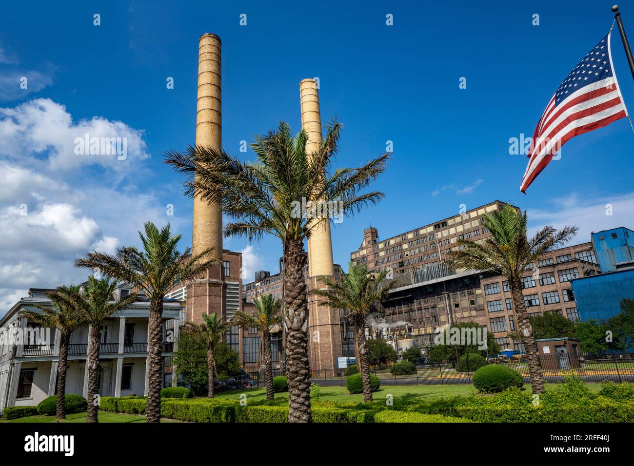 United States, Louisiana, New Orleans, Domino sugar factory in the Chalmette area Stock Photo