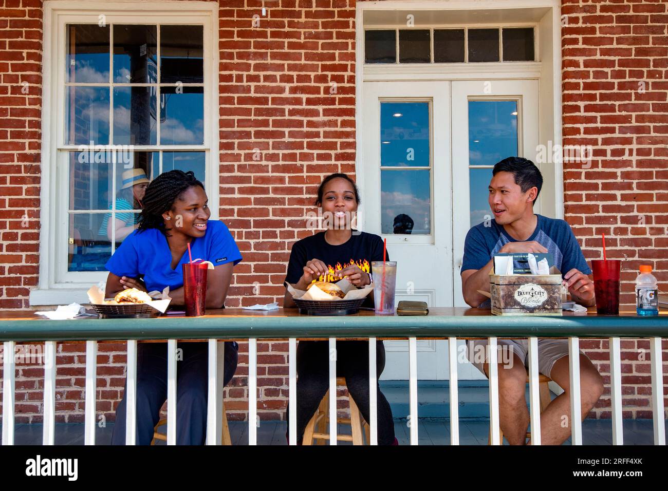 United States, Mississippi, Natchez, lunch at The Camp restaurant Stock