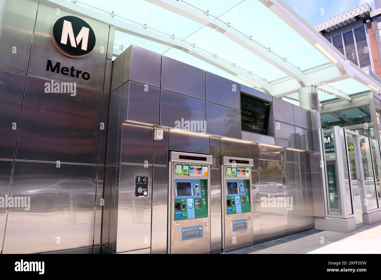 Los Angeles, California Los Angeles Metro Rail Ticket Machine at LA