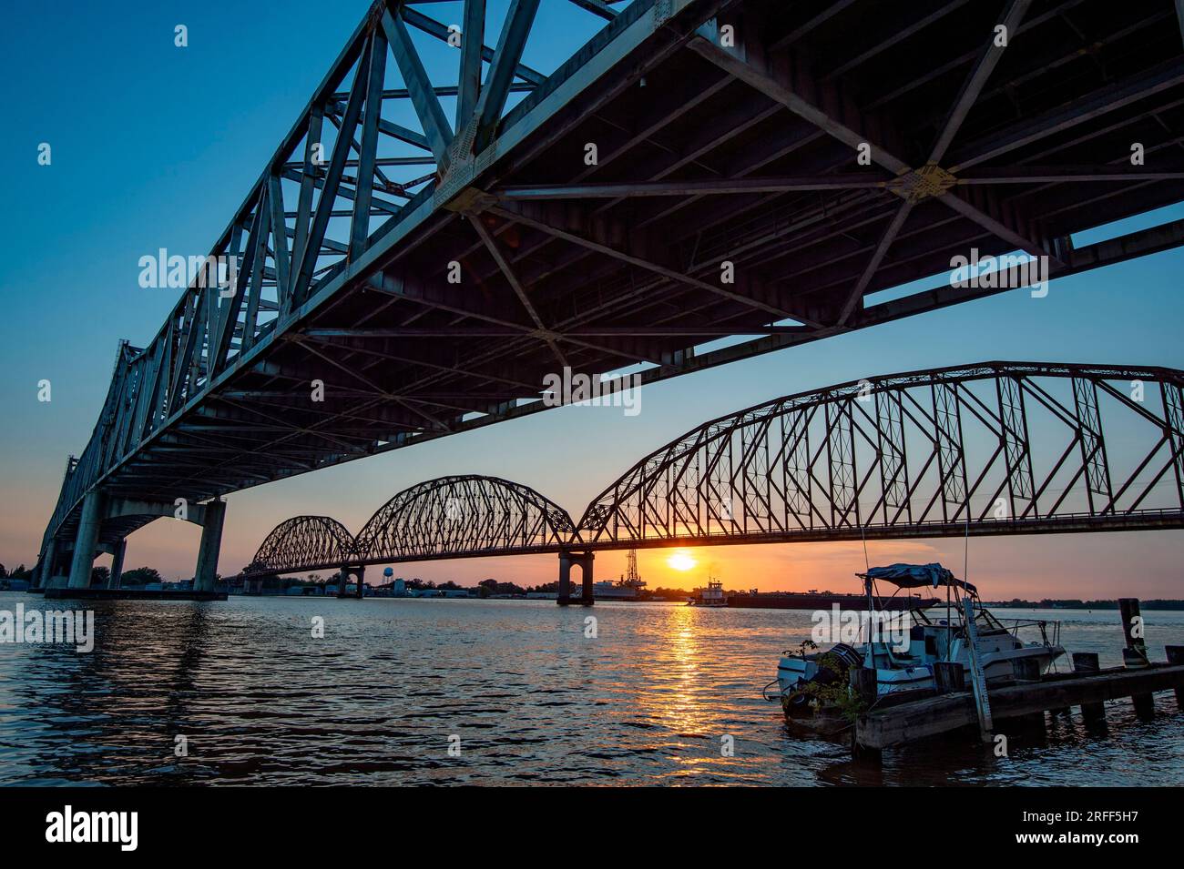 United States, Louisiana, City, the LongAllen Bridge over the