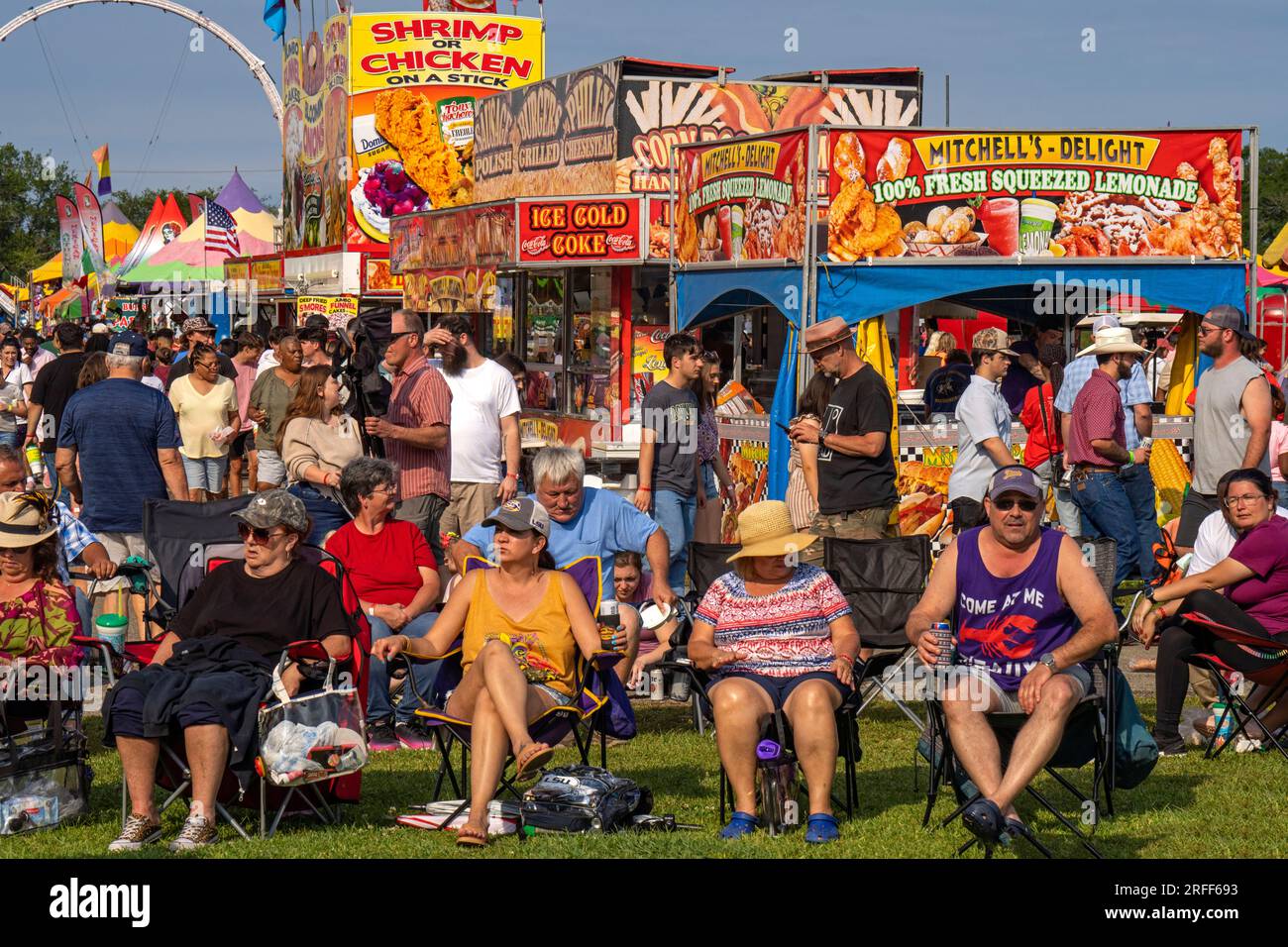 United States, Louisiana, Breaux Bridge, Crayfish Festival Stock Photo