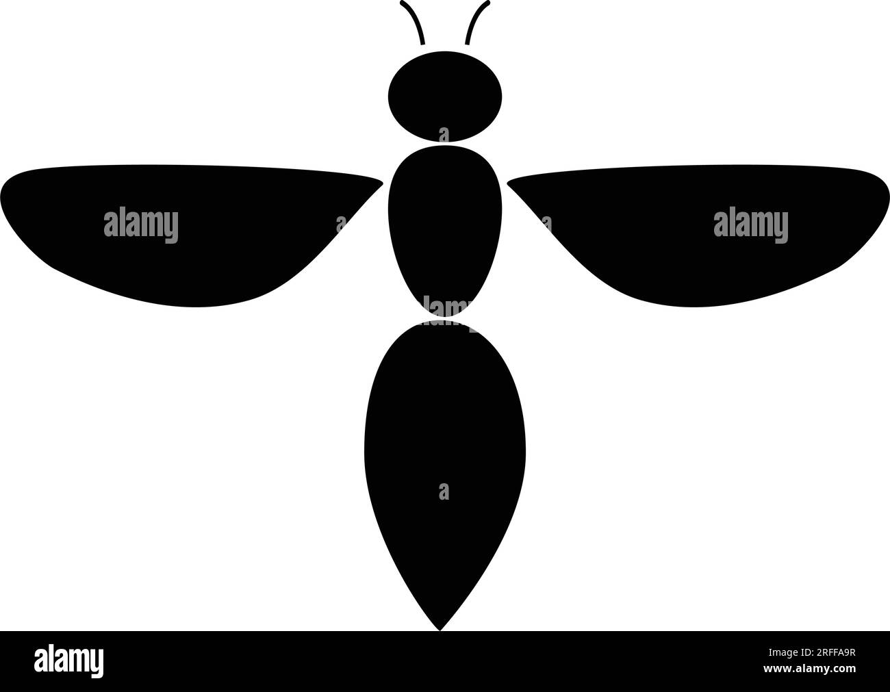 vector wasp logo icon template design Stock Vector