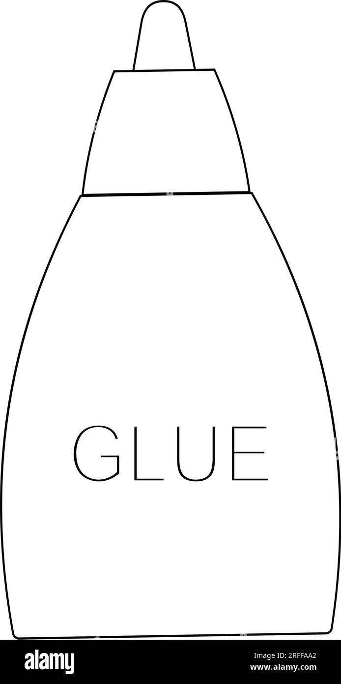 Glue Bottle Coloring Page