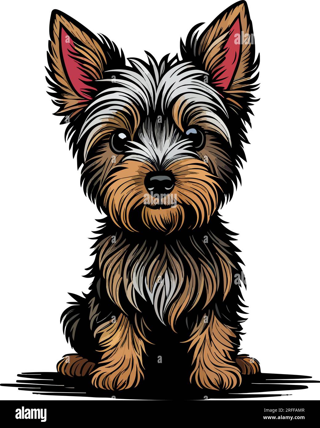 Great and lovely vector art terrier puppy Stock Vector Image & Art - Alamy