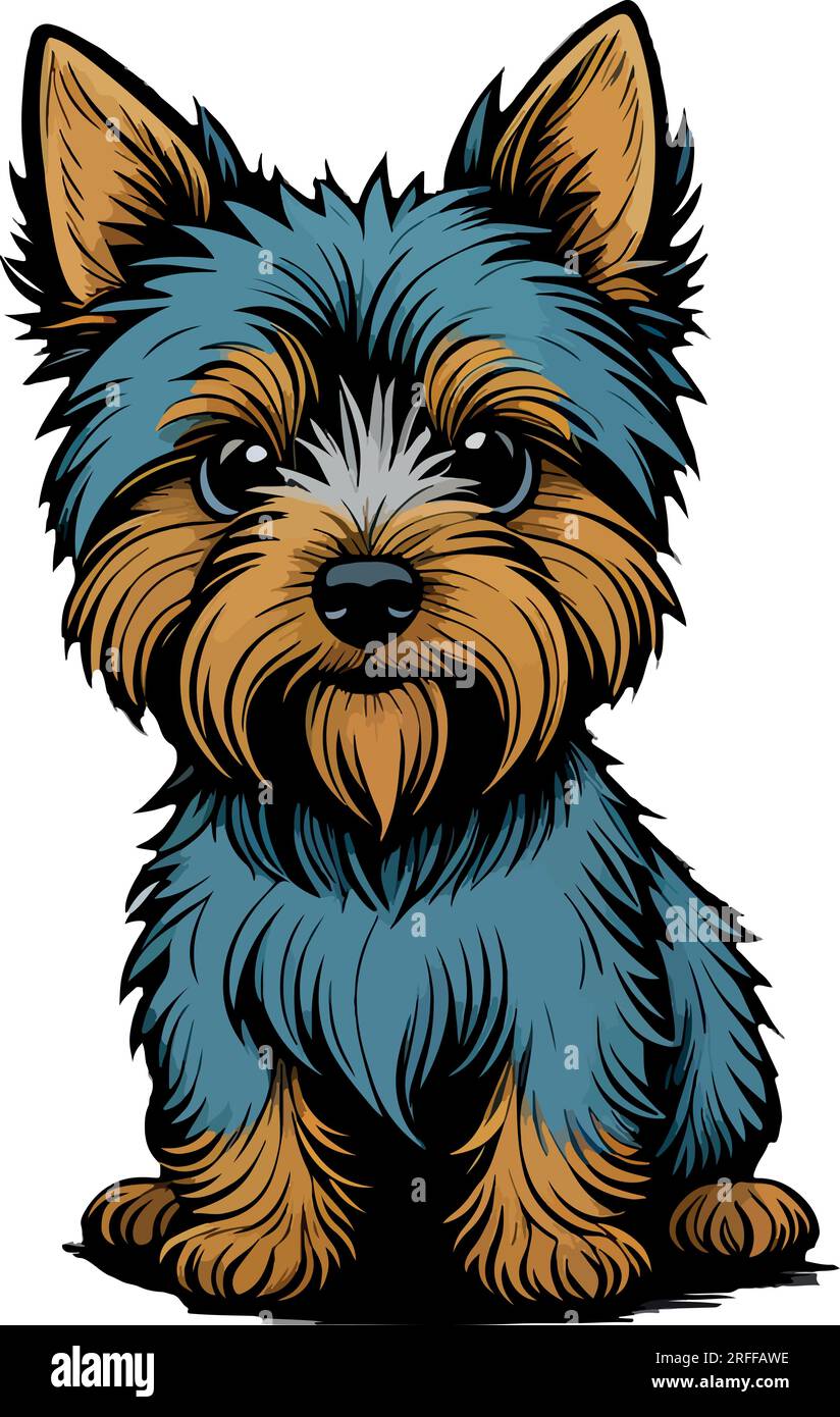White and brown jack russell terrier puppy Stock Vector Images - Alamy