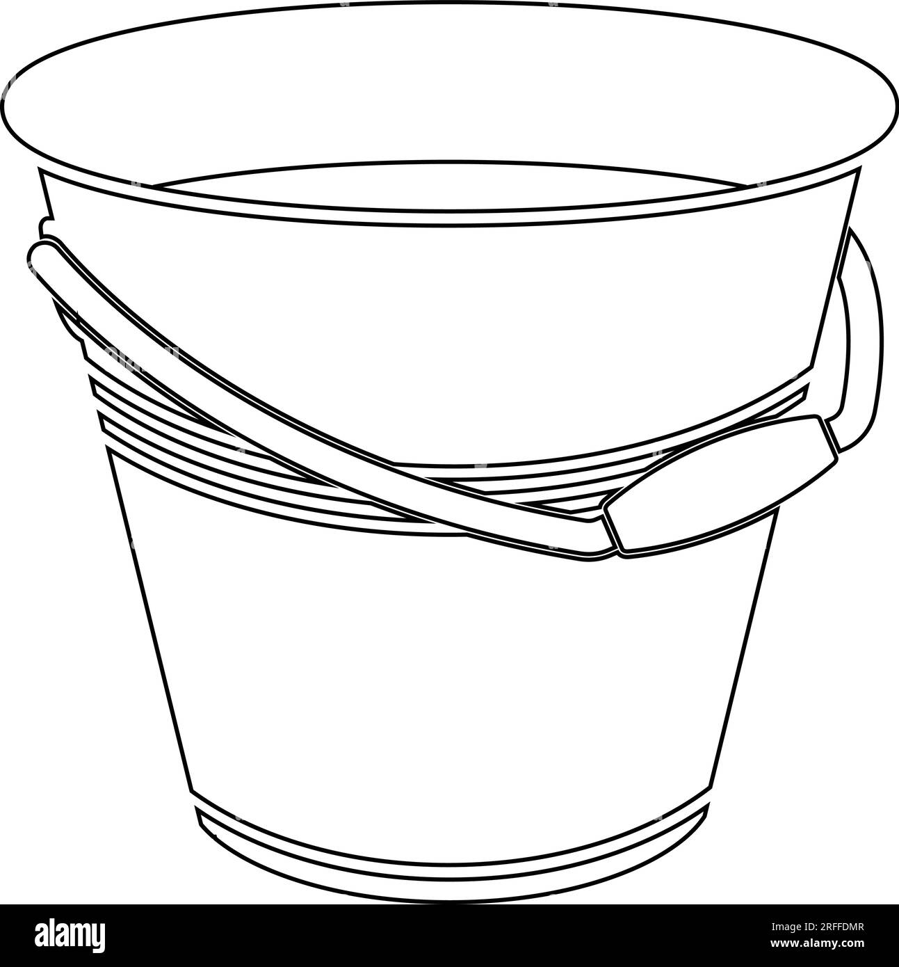 bucket icon vector illustration simple design Stock Vector