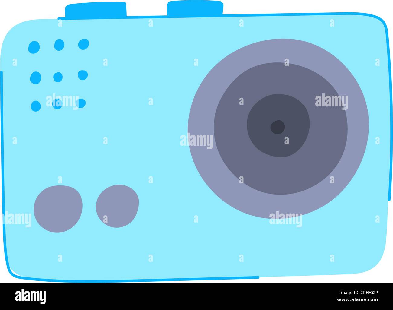 extreme-action-camera-cartoon-vector-illustration-stock-vector-image
