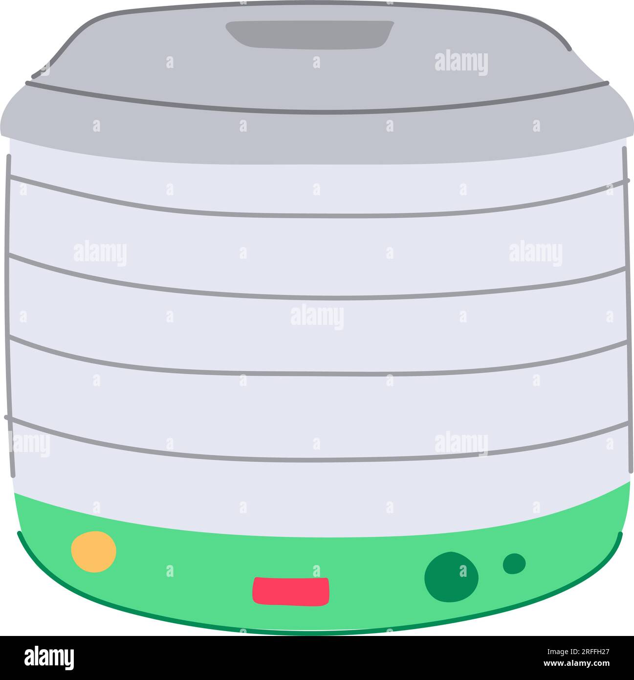 temperature dehydrator food cartoon vector illustration Stock Vector