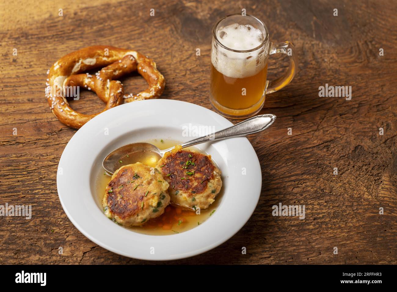 Bavarian Cheese Dumpling Stock Photo