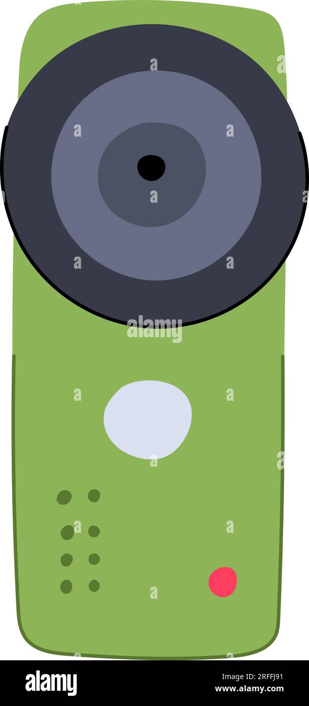gopro action camera cartoon vector illustration Stock Vector Image