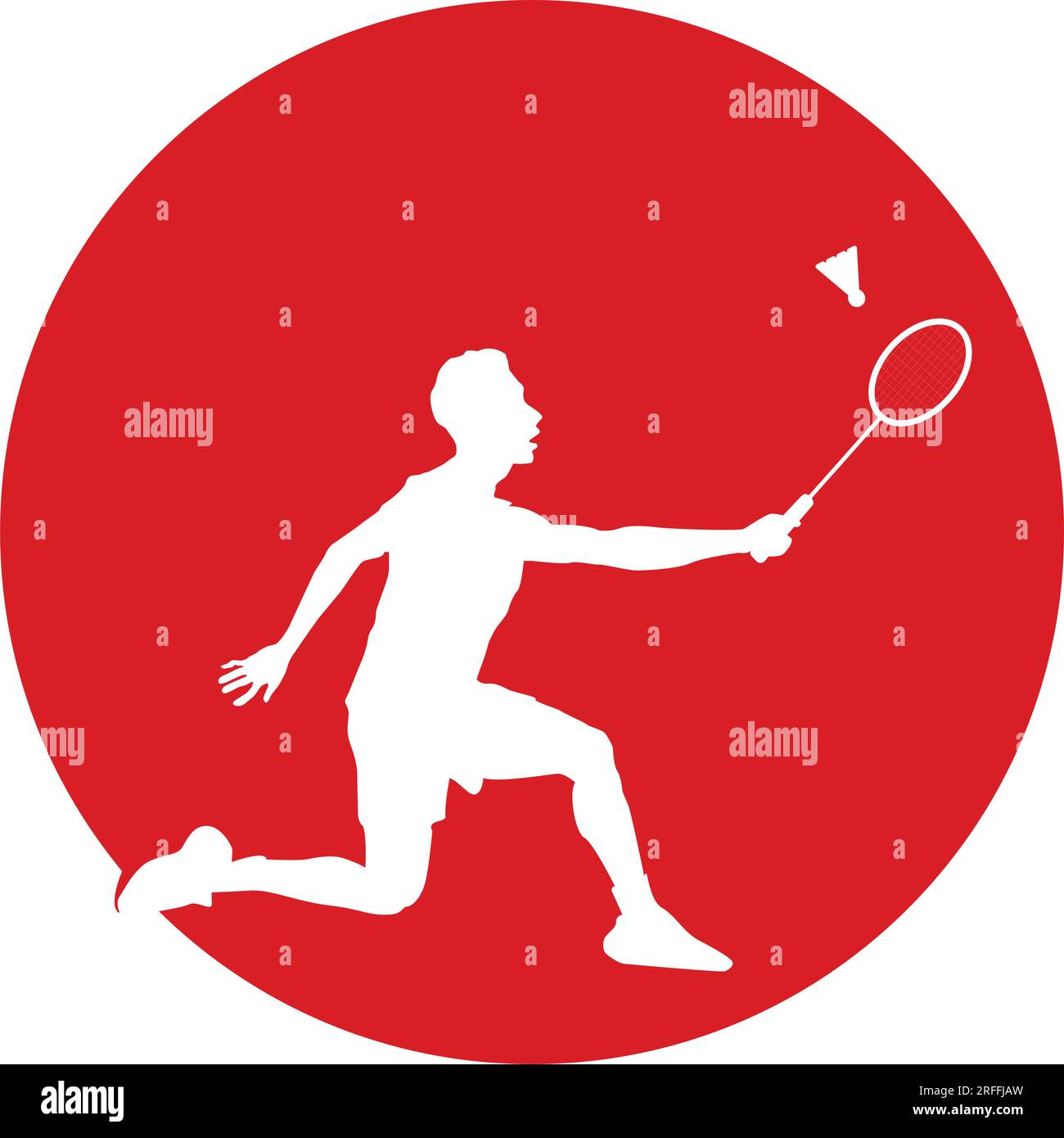 people are playing badminton vector illustration design Stock Vector