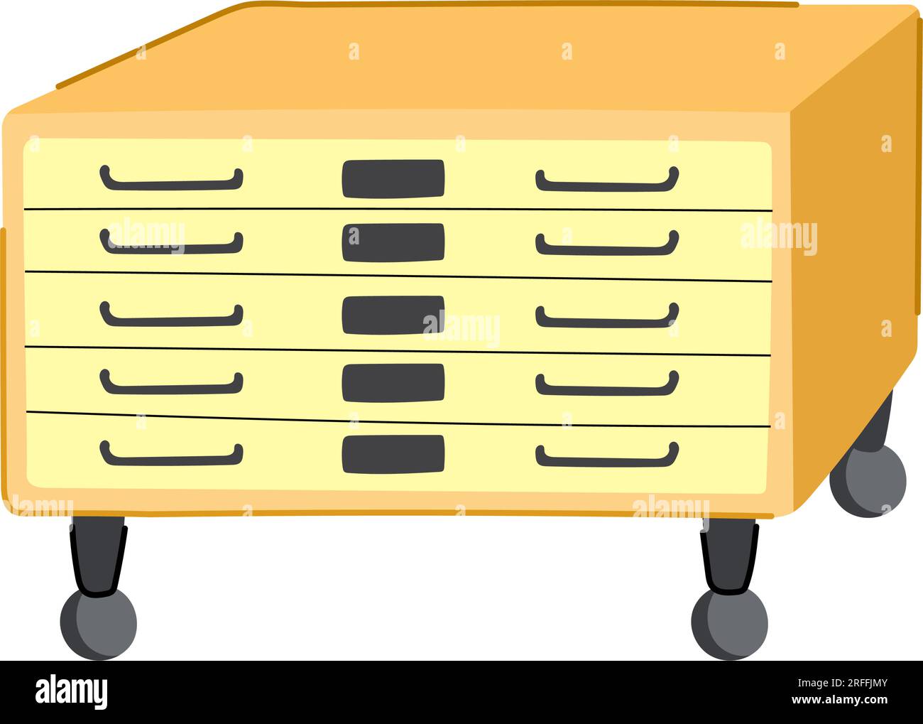 catalog file cartoon vector illustration Stock Vector Image