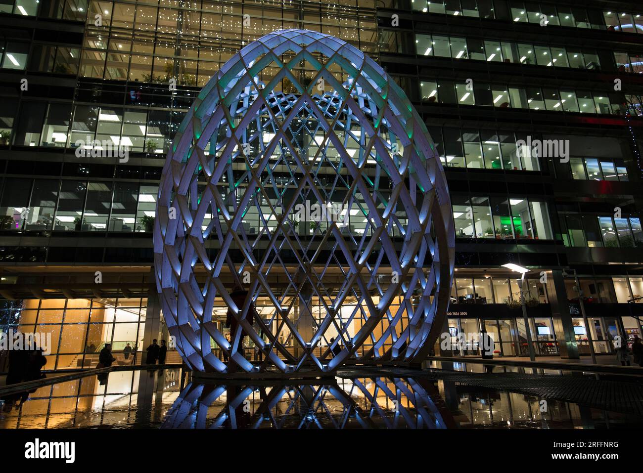 artwork at Canary Wharf Stock Photo - Alamy