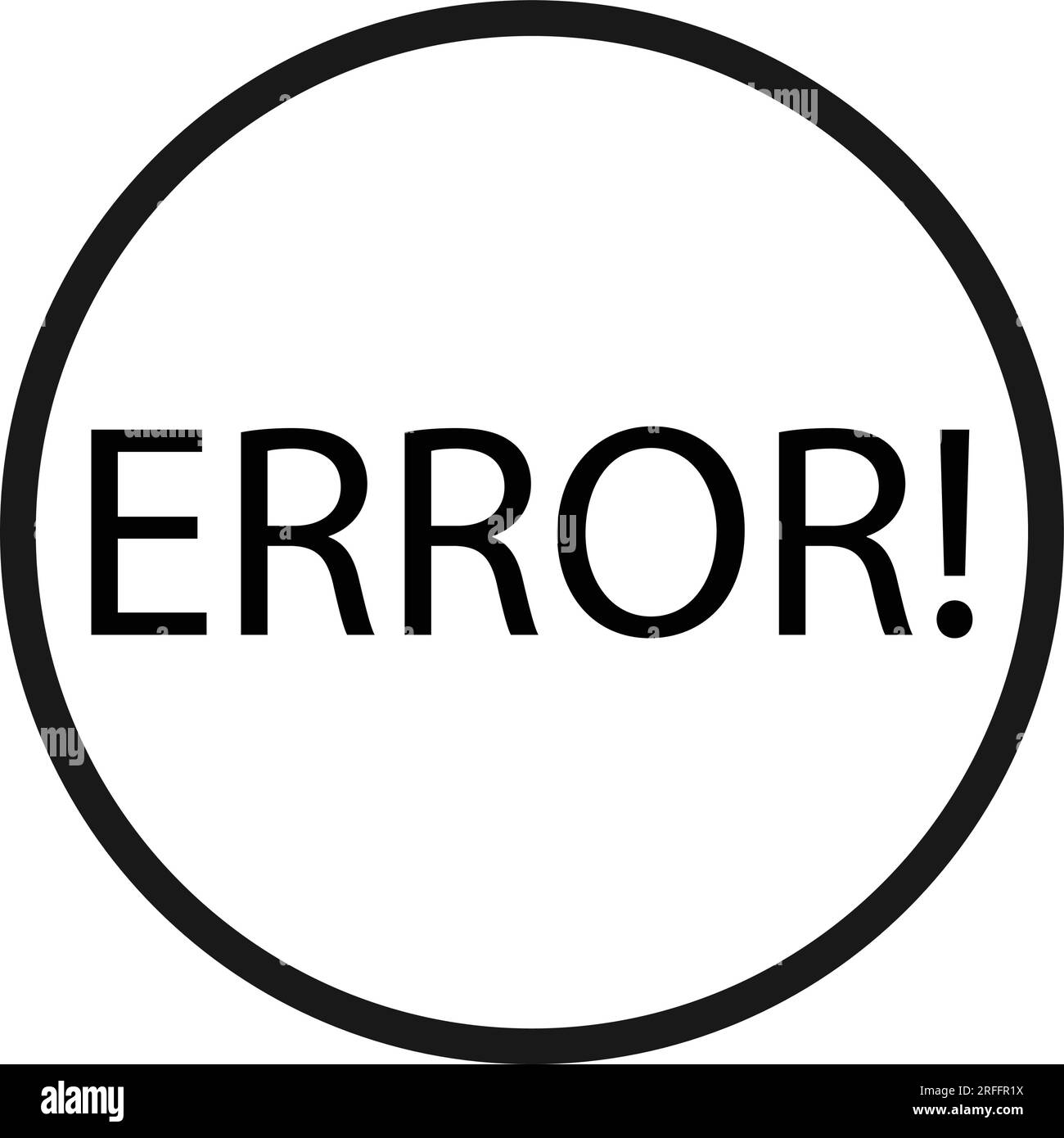 error icon vector illustration symbol design Stock Vector