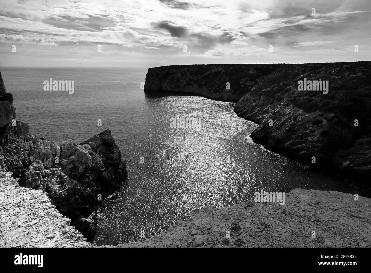 Panorama cape st vincent Black and White Stock Photos & Images - Alamy