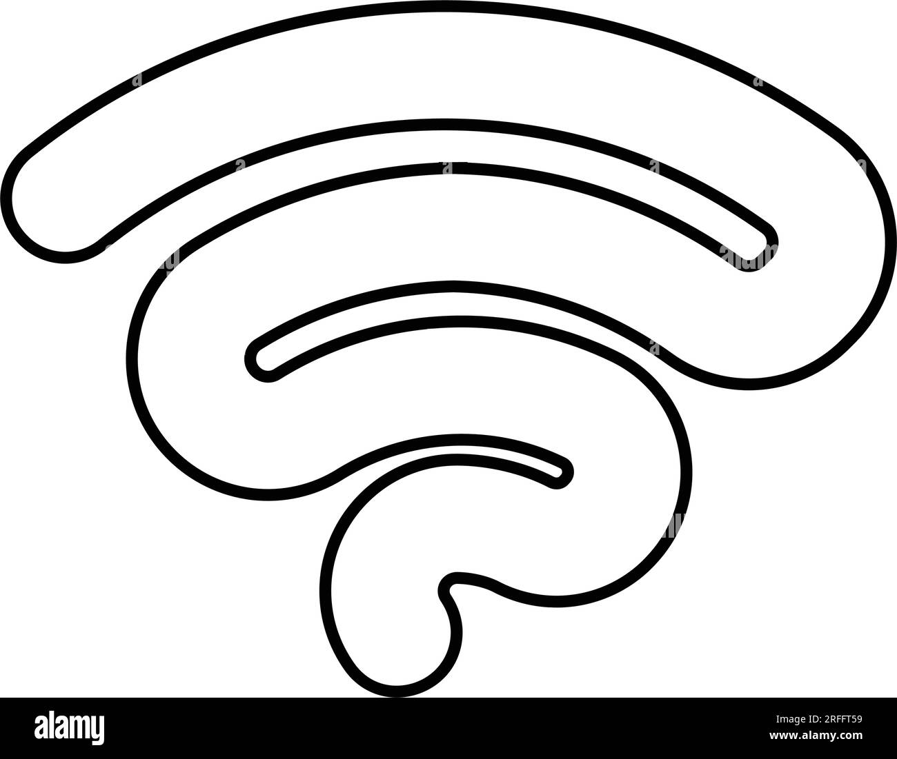 wifi wave logo vector illustration design Stock Vector