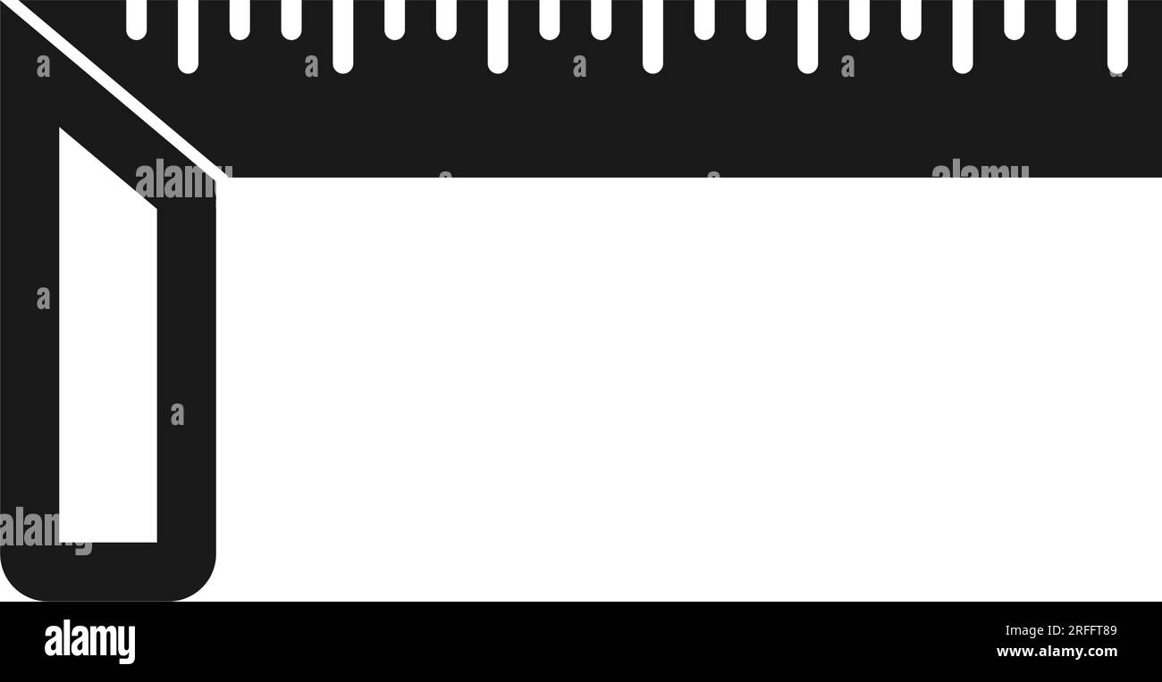 Ruler vector vectors Cut Out Stock Images & Pictures - Alamy