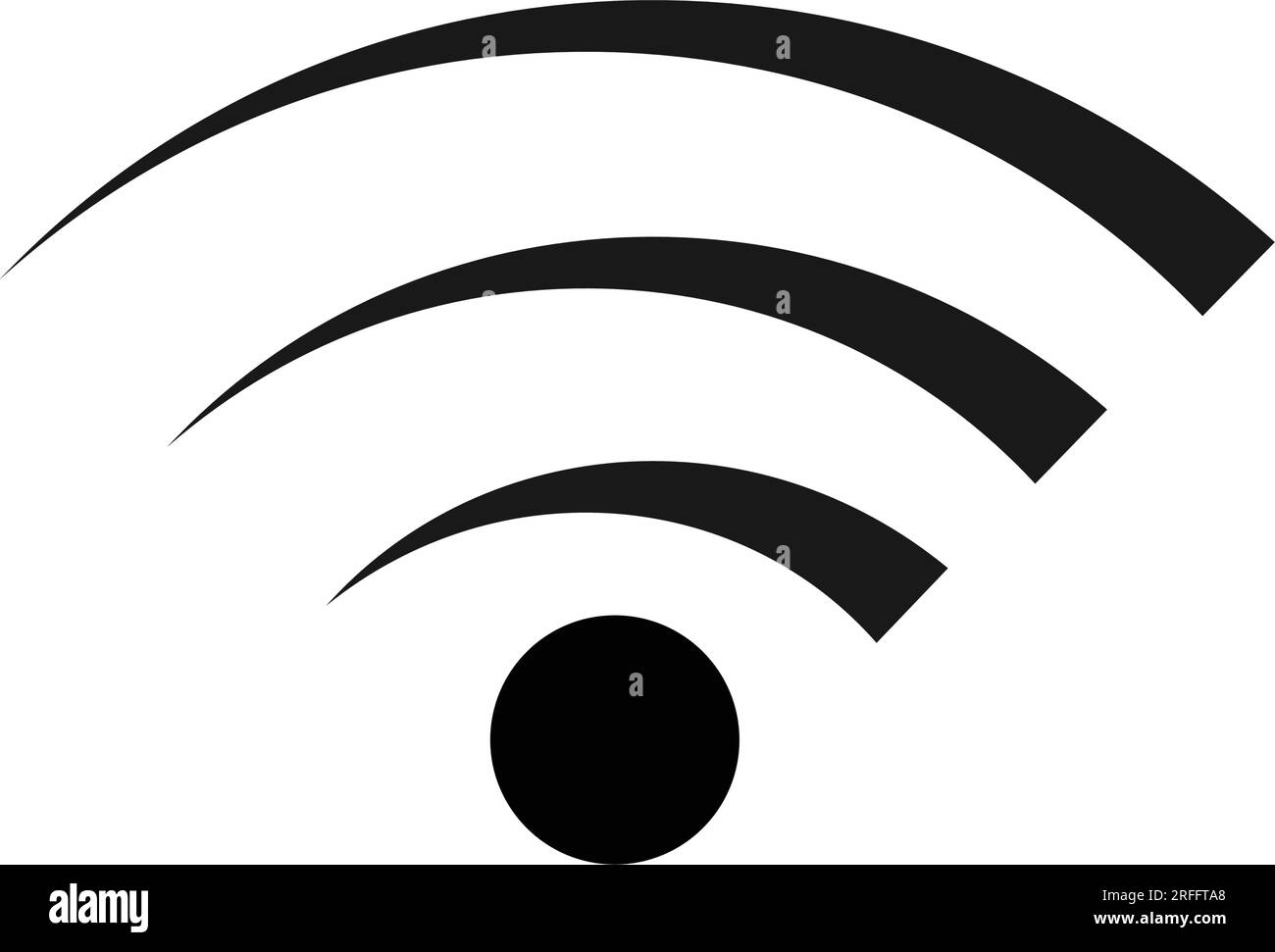 wifi wave logo vector illustration design Stock Vector