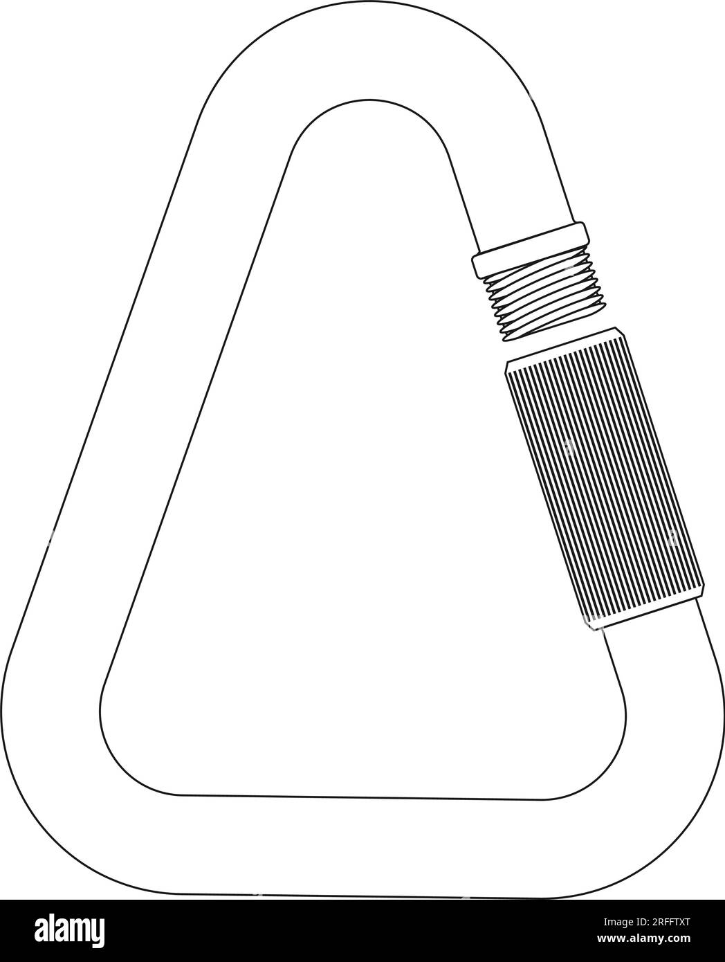 Mountain equipment Carabiner icon vector illustration symbol design