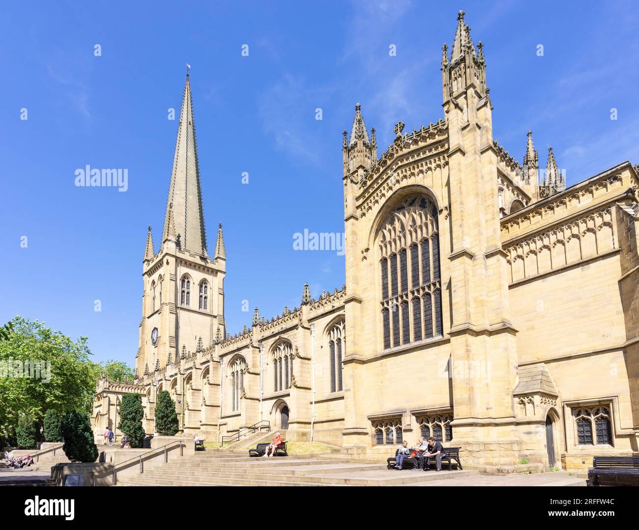 Wakefield Cathedral Wakefield Northgate Wakefield city centre Wakefield  Yorkshire England UK GB Europe Stock Photo