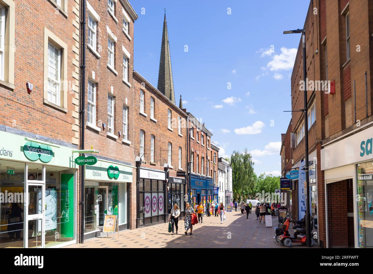 Wakefield Westgate shopping street in Wakefield city centre Wakefield West Yorkshire England UK GB Europe Stock Photo