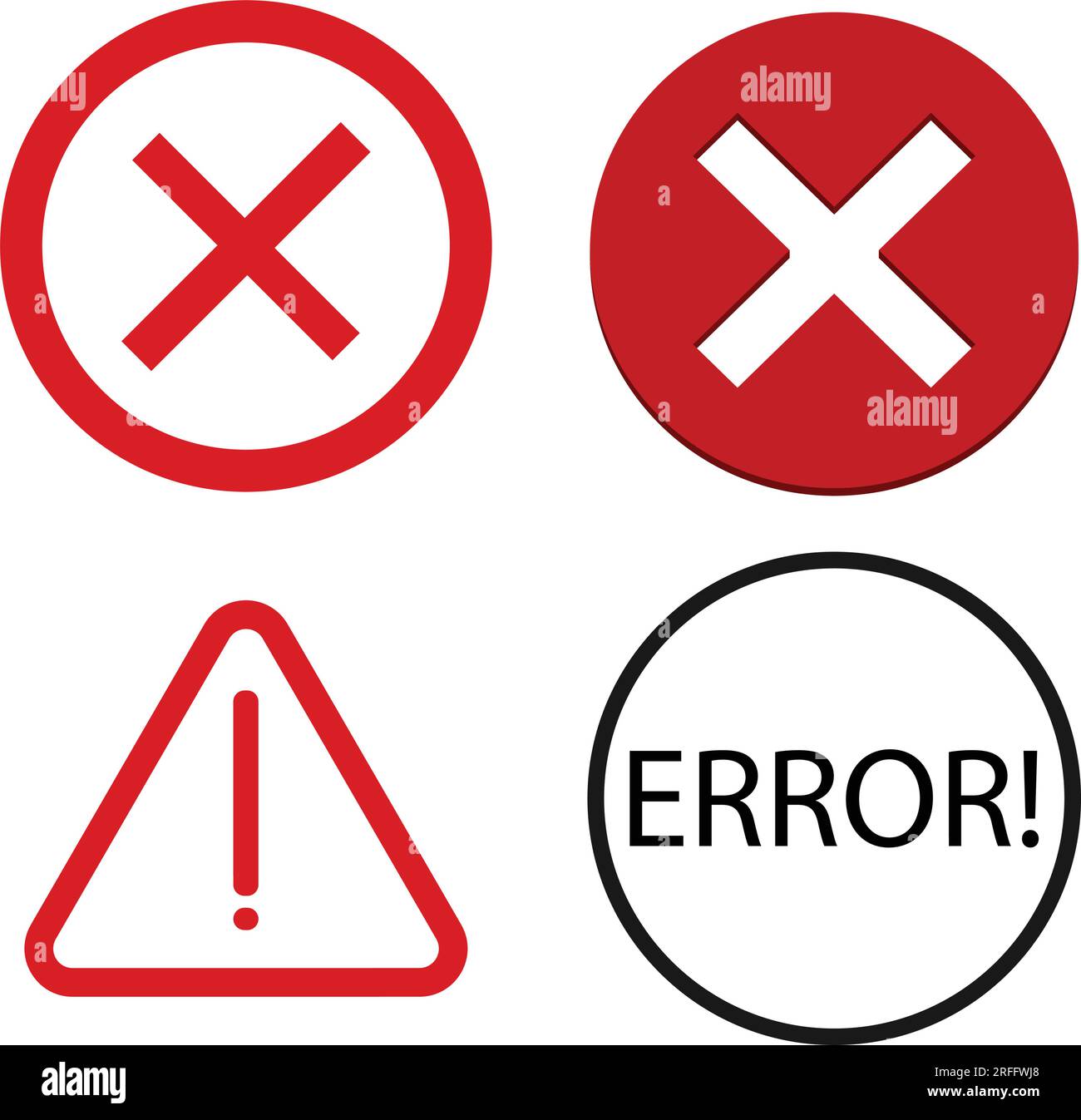 error icon vector illustration symbol design Stock Vector