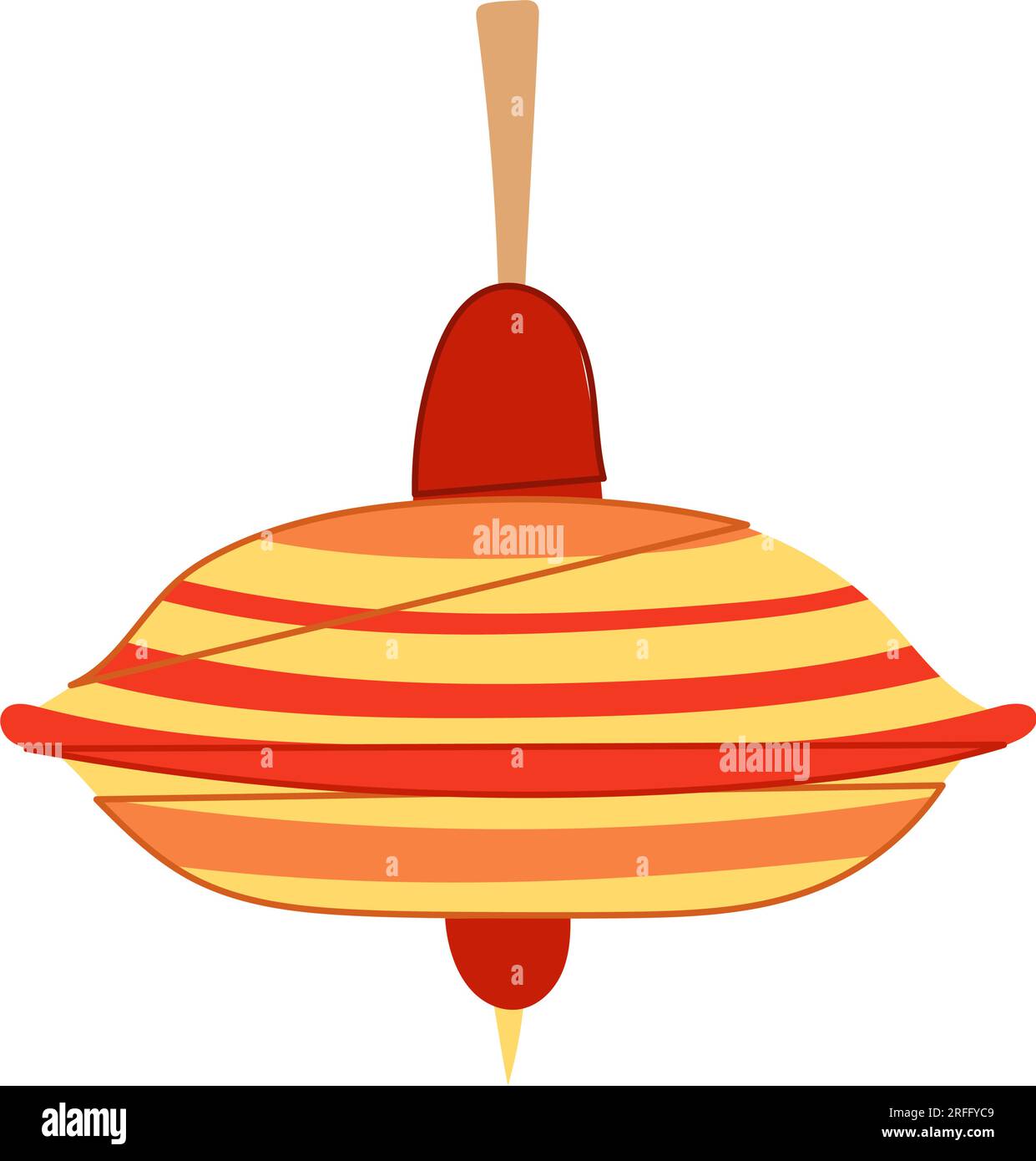 game spinning top cartoon vector illustration Stock Vector Image & Art
