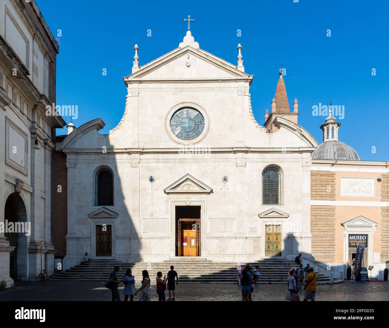 Basilica parrocchiale di santa maria del popolo hires stock