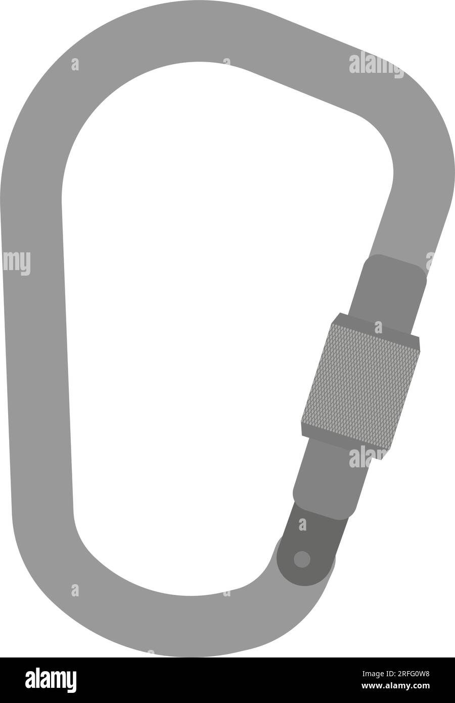 Mountain equipment Carabiner icon vector illustration symbol design