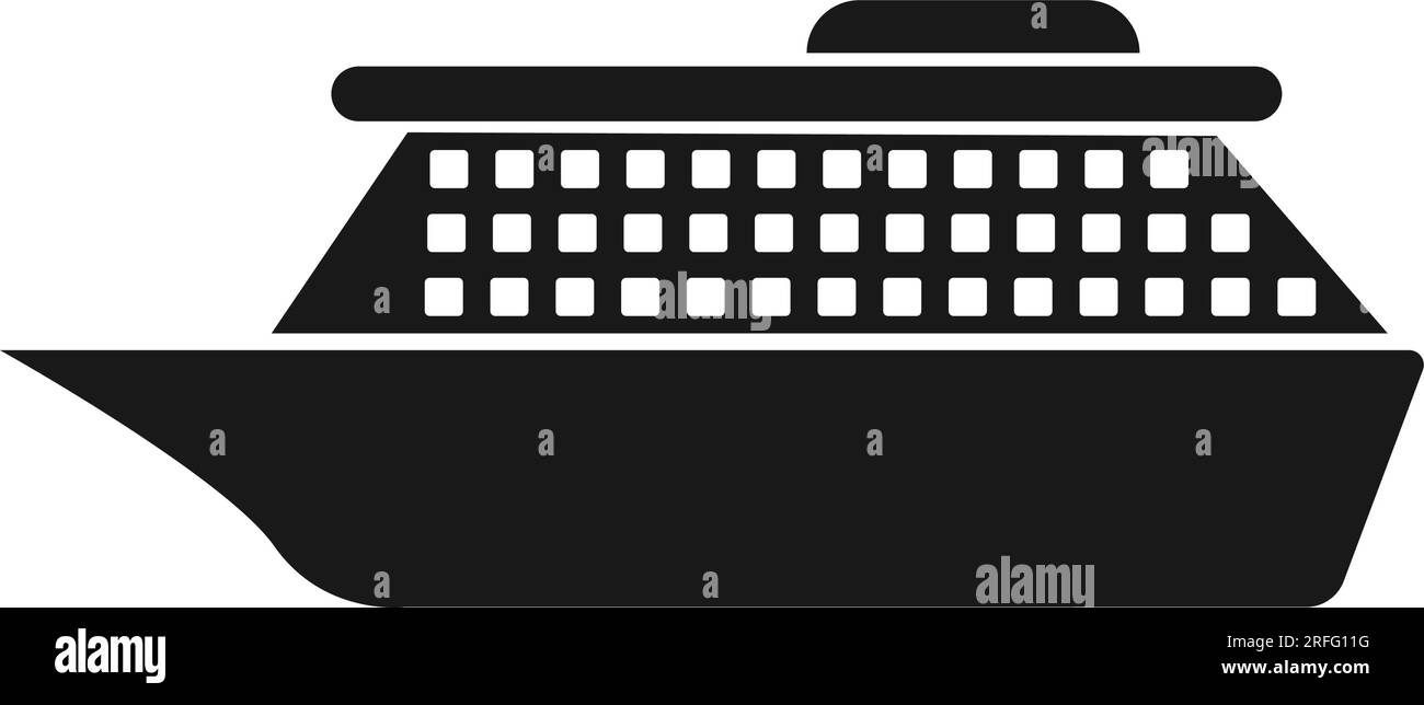 Cruise ship illustration Black and White Stock Photos & Images - Alamy