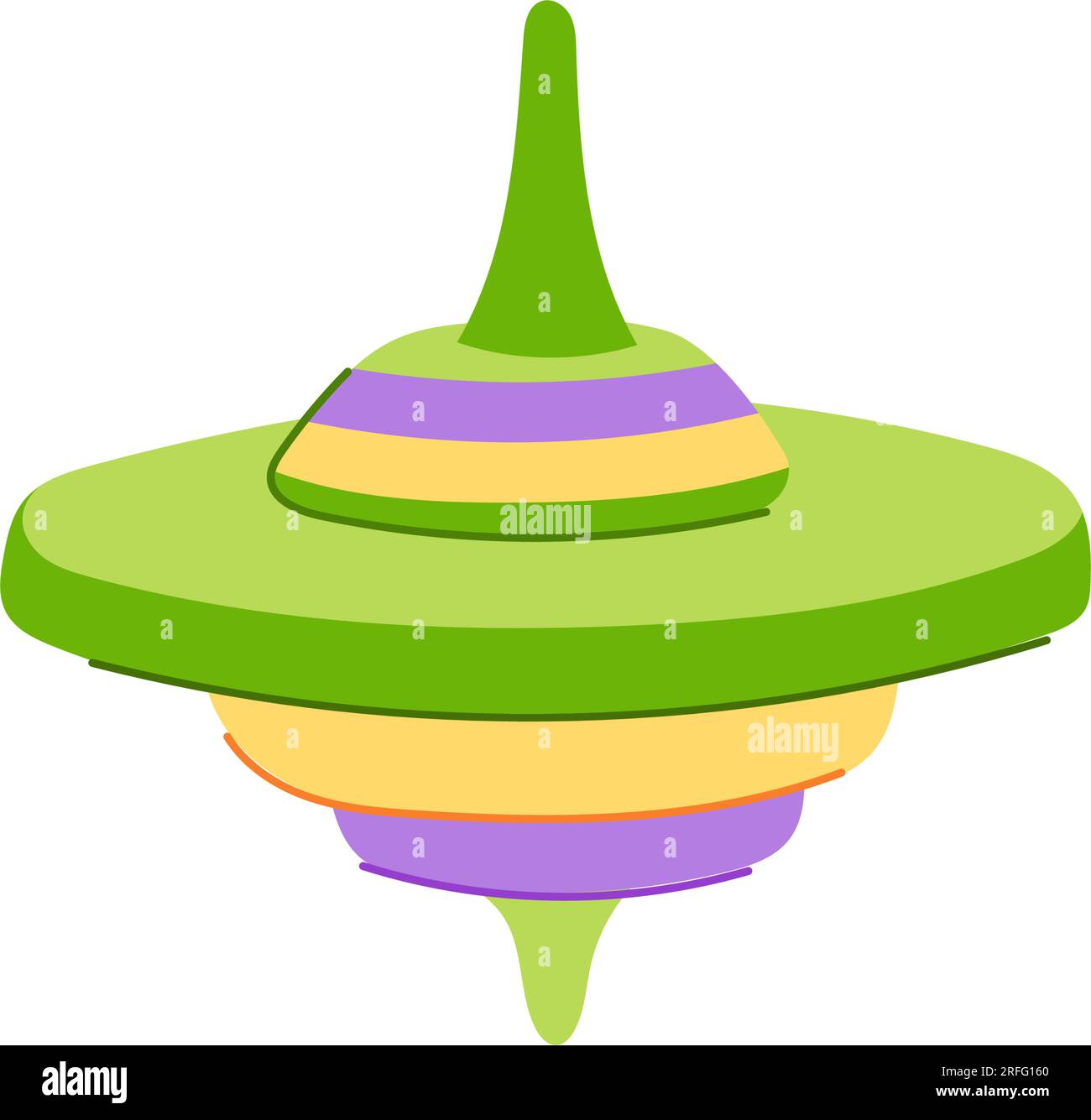 play spinning top cartoon vector illustration Stock Vector Image & Art