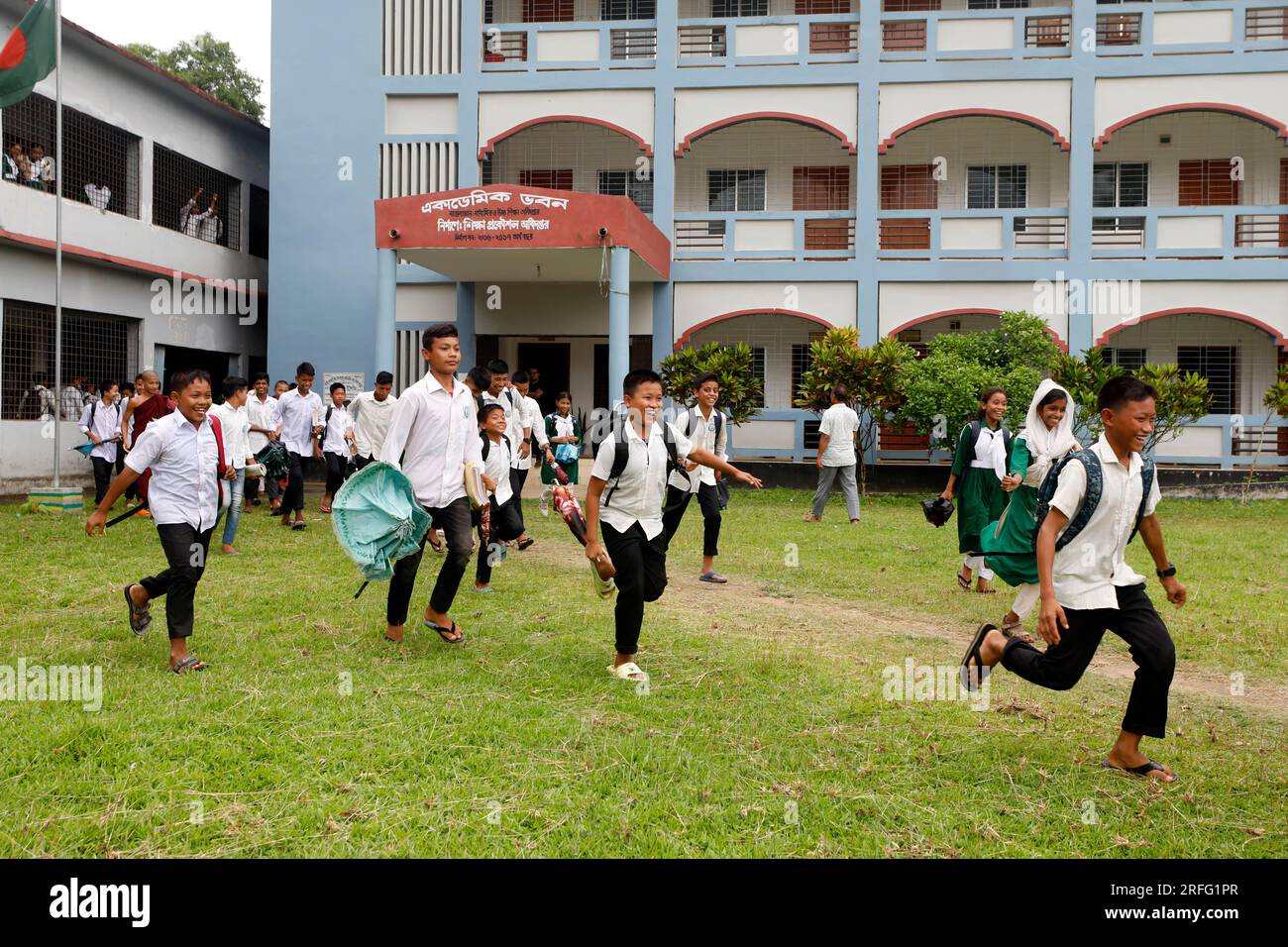 Bandarban, Bangladesh - July 27, 2023: The same educational curriculum ...