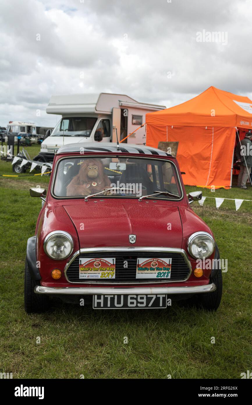 Mini rally car. Cumbria Steam Gathering 2023. Stock Photo