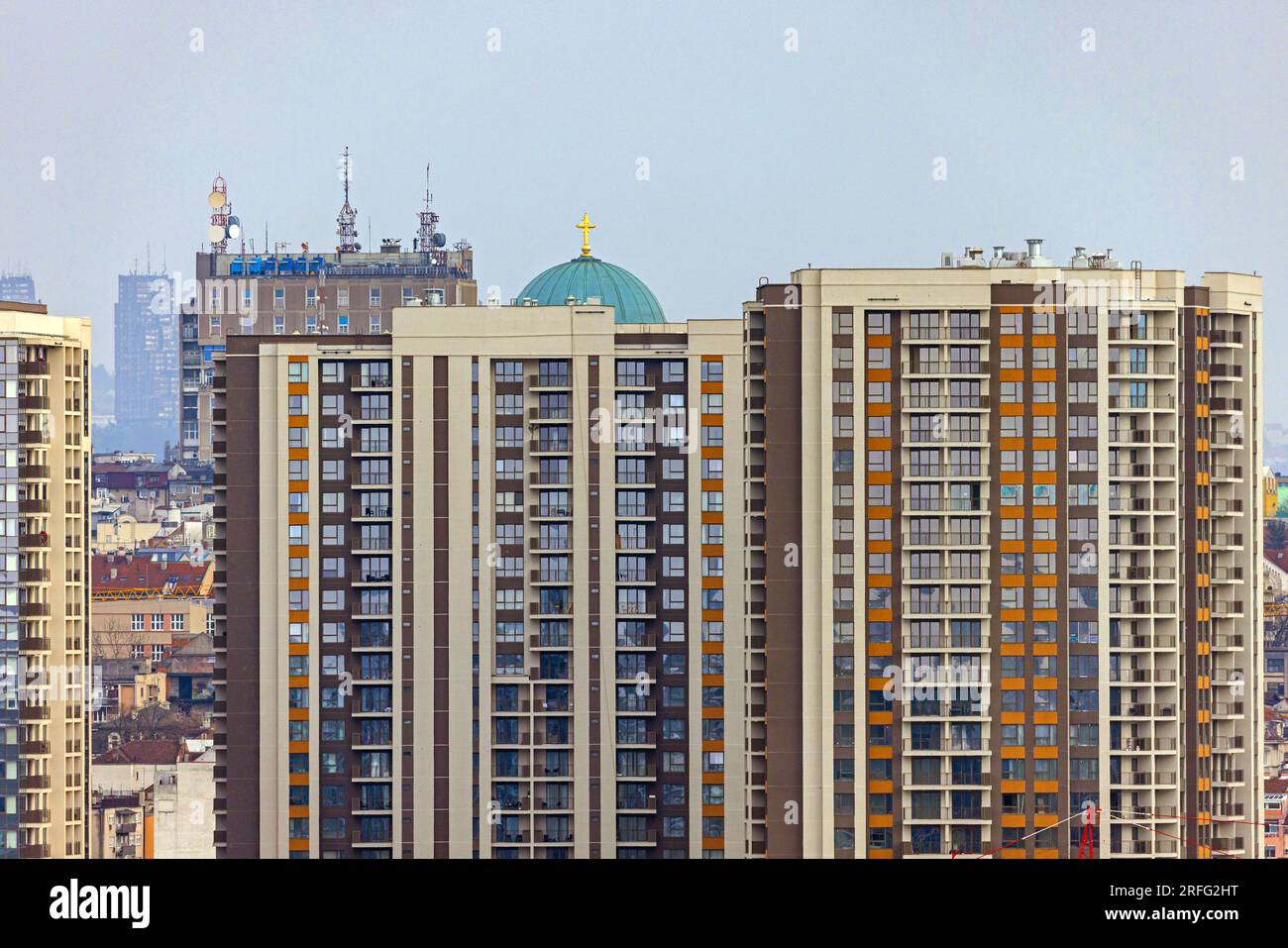 New Condos Building Apartments at Belgrade Waterfront Construction