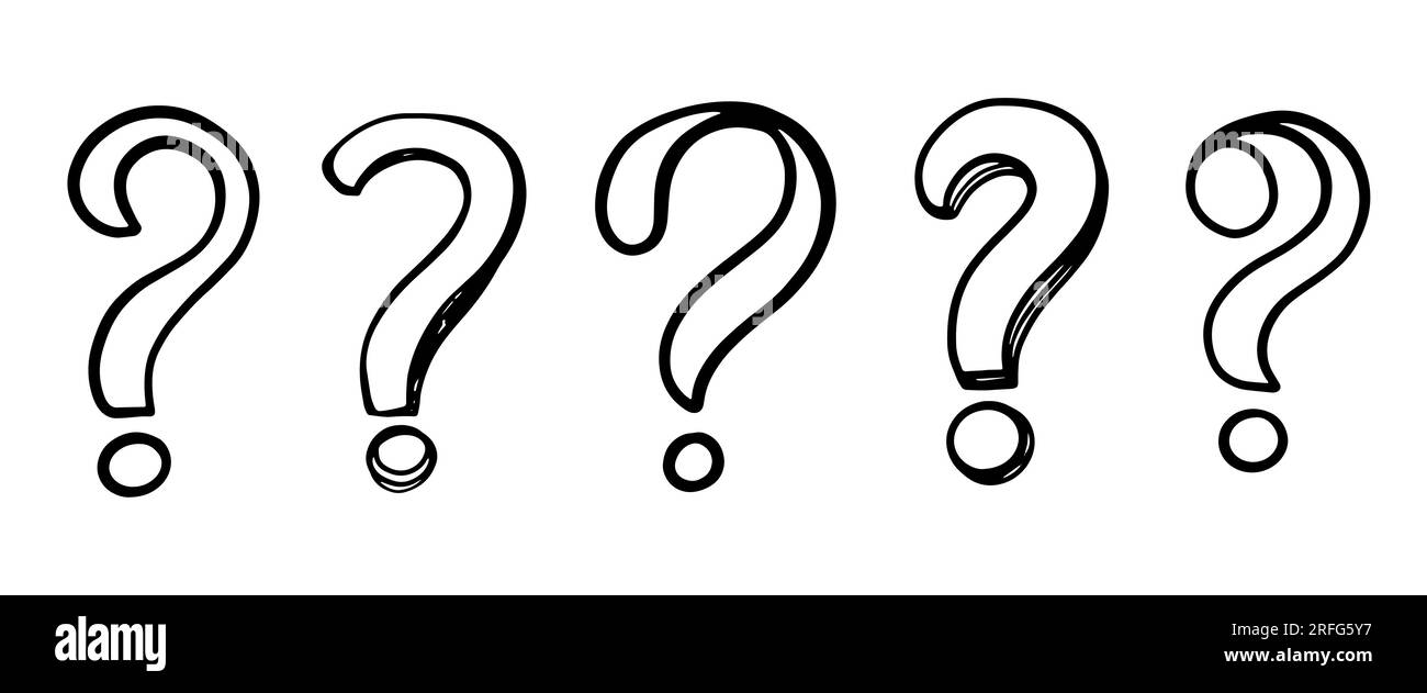 Question Mark Set. Quiz FAQ Signs Collection Stock Vector Image & Art ...