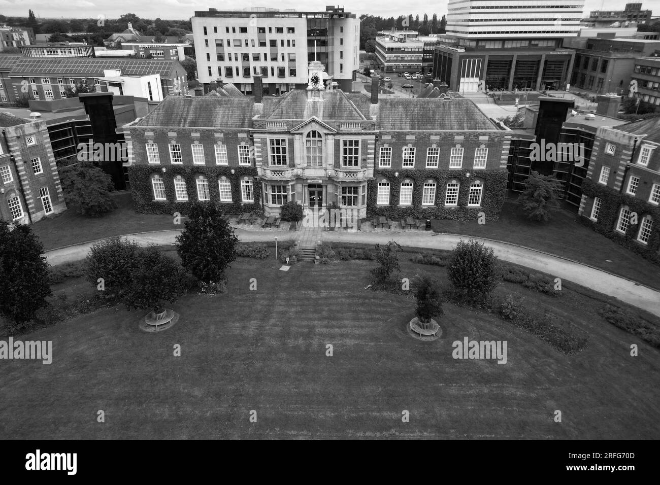 Aerial view of university of Hull Campus, Cottingham road, Kingston