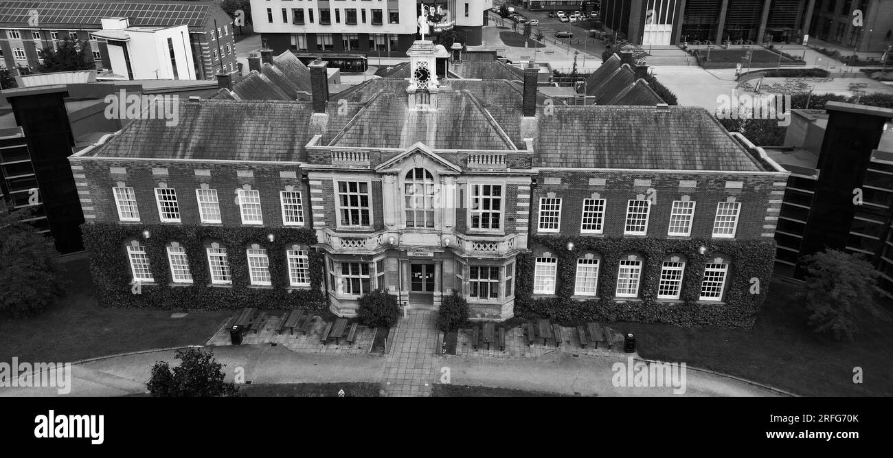 Aerial view of university of Hull Campus, Cottingham road, Kingston