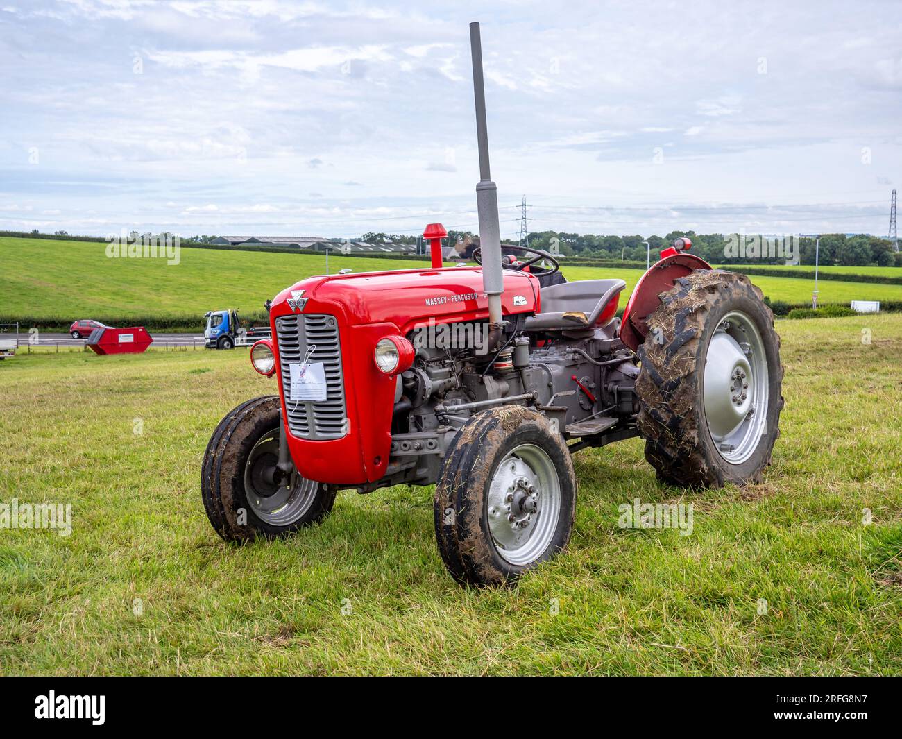 Massey Ferguson Tractor seen at a vintage tractor show Stock Photo