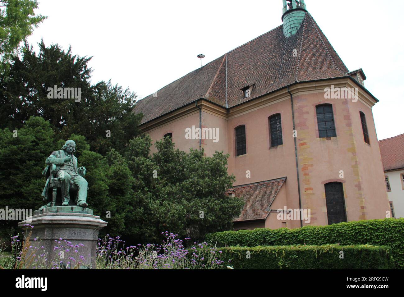 hirn monument and saint-pierre chapel in colmar in alsace (france) Stock Photo