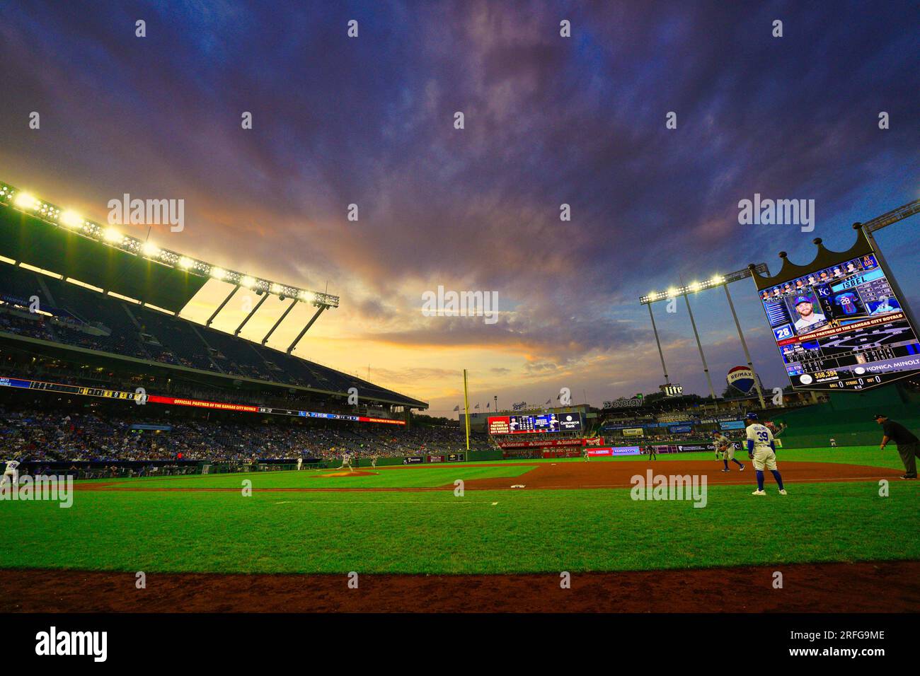 AUG 02, 2023 although humid, a beautiful night at Kauffman Stadium