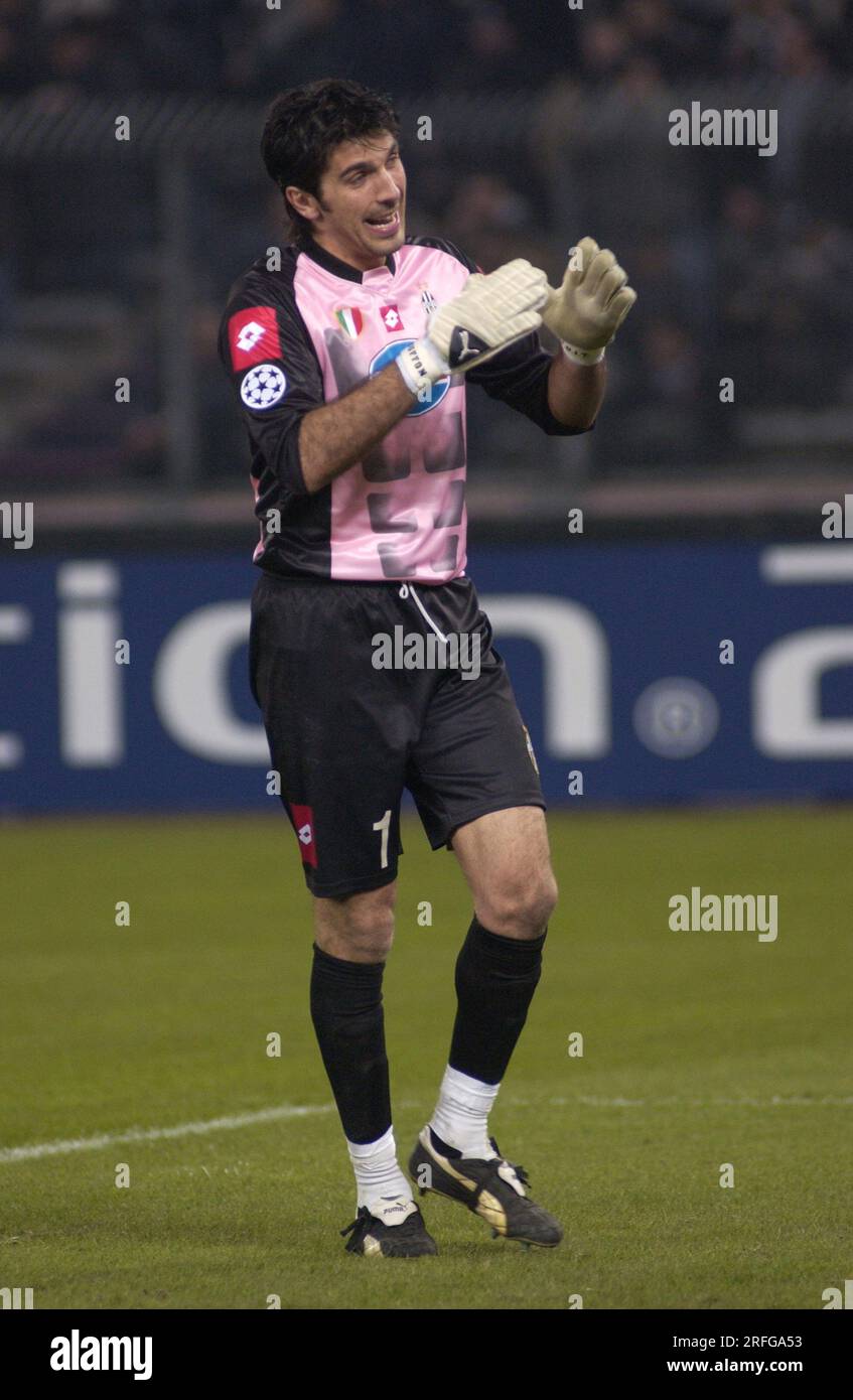 Turin Italy 2003-02-25, Gianluigi Buffon, goalkeeper of Juventus