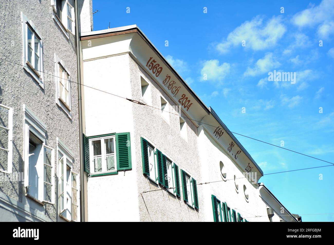Salzburg City, Salzburg, Austria. September 20, 2014. Listed house from