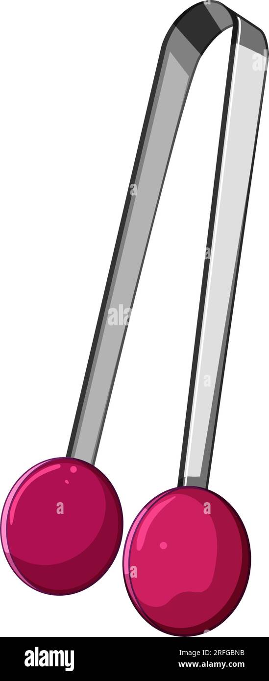 line tongs hand cartoon vector illustration Stock Vector Image & Art