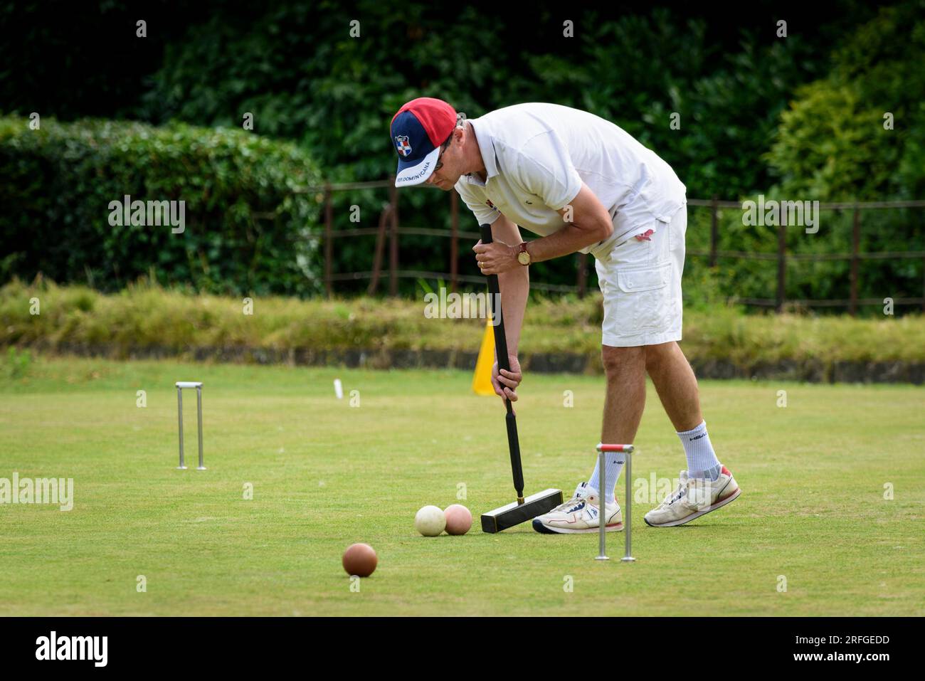 Nick Parish England playing in the Association Croquet World