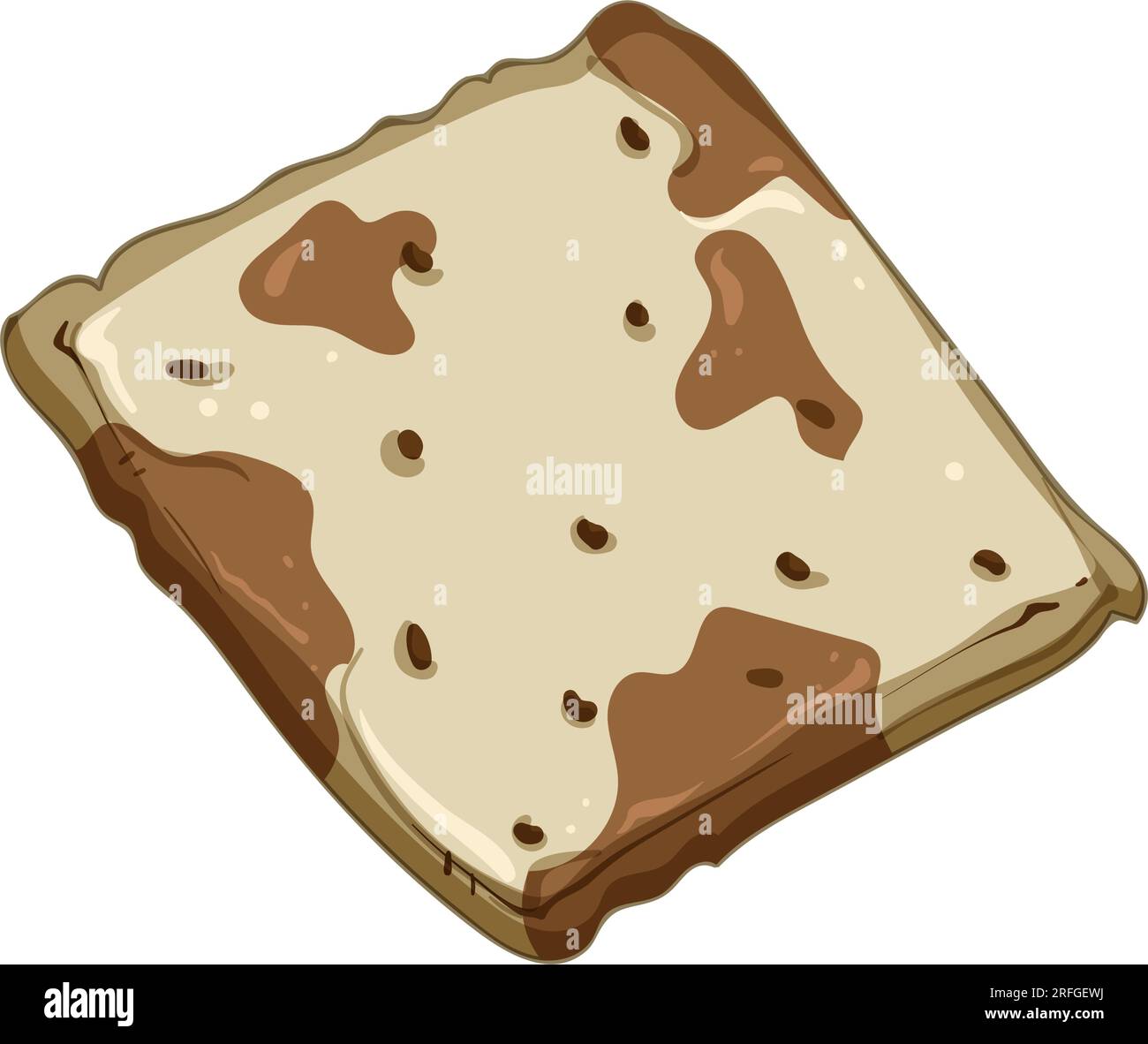 snack cracker biscuit cartoon vector illustration Stock Vector Image