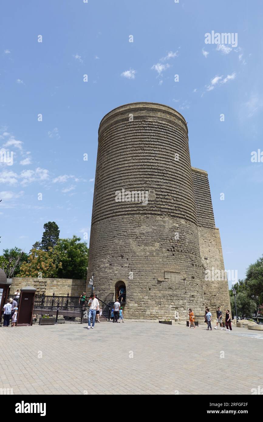 Maiden Tower, Baku, Azerbaijan Stock Photo