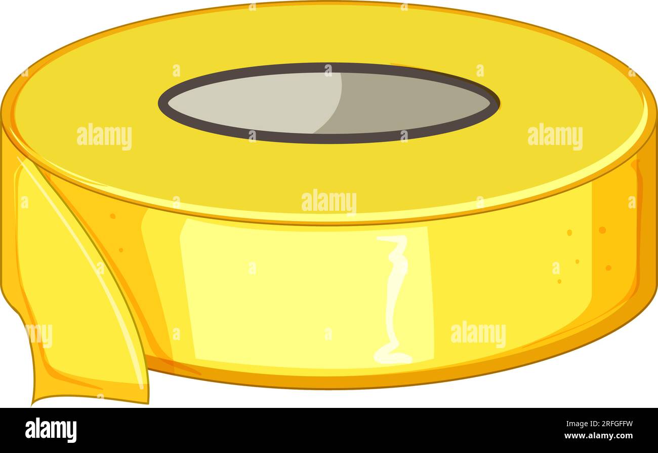 adhesive electrical tape cartoon vector illustration Stock Vector Image