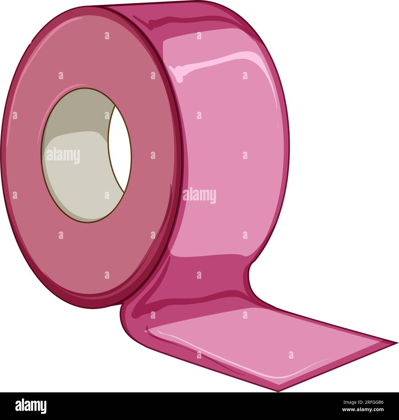 roll electrical tape cartoon vector illustration Stock Vector Image